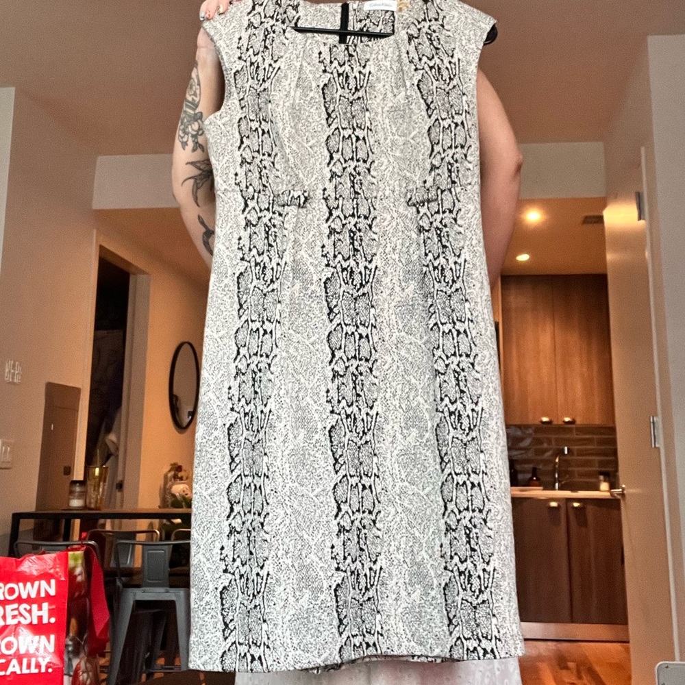 Calvin Klein Snake Print Dress